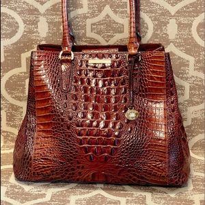 Brahmin Joan Pecan Melbourne Tote Like New